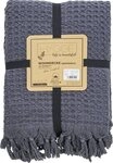 Wohndecke Ella, done.&reg;, Wohndecke mit Waffelstruktur und handgeknoteten...