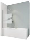 Schulte Badewannenfaltwand 80x140 cm ESG, Glas, (1 tlg), pendelbar Duschwand...