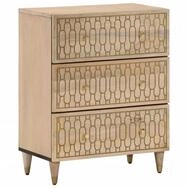 vidaXL Sideboard, Beistellschr&auml;nke 2 Stk. 60x33x75 cm Massivholz Mango
