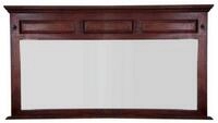 Massivmoebel24 Spiegel (1-St., Spiegel Akazie 160x7x87 nougat lackiert OXFORD...