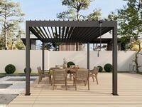 KONIFERA Pavillon Pergola Alhambra Steel, verschiedene Gr&ouml;&szlig;en, ohne...