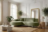 WFL GROUP Ecksofa Hana Loft L-Form 3-Sitzer &ndash; Rechts oder Links &ndash;...