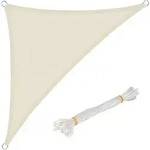 Woltu Sonnensegel, Sonnensegel Polyester Windschutz creme 500 cm x 700 cm x 700...