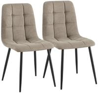 CLP Esszimmerstuhl Antibes (2er Set, 2 St), Cordbezug, Metallgestell bis 150 kg