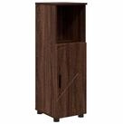 vidaXL Badezimmerspiegelschrank Badezimmerschrank mit T&uuml;r Braun Eichen-Optik...