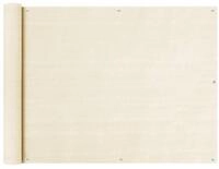 vidaXL Balkonsichtschutz Balkon Sichtschutz Creme 90x600 cm HDPE