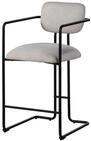 Massivmoebel24 Stuhl POLSTERST&Uuml;HLE (beige 100% Polyester Stahl), 49 x 94 x 56...