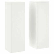 vidaXL Blumenst&auml;nder Pflanzenst&auml;nder 2 pcs Wei&szlig; 24 x 24 x 75 cm Stahl (2 St)