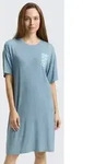 TOM TAILOR Pyjama Bodywear (1 tlg) Nachthemd in Melange-Optik blau S (36)