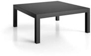 Fiam Beistelltisch Domino aus Aluminium, Schwarz, 70x70 cm