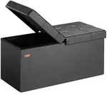 Casaria Sitzbank (1-St), Deckel Klappbar Gepolstert Faltbar Kunstleder 100L Flur