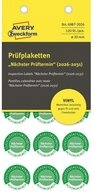 Avery Zweckform Hinweisschild Avery-Zweckform 6987-2026 Pr&uuml;fplakette Gr&uuml;n...