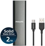 Philips Portable SSD 2 TB, FM02SS031P/00 externe SSD (2TB) 550 MB/S