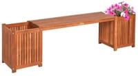 Spetebo Sitzbank mit integriertem Blumenkasten 150 x 40 (Anzahl, 1-St., St&uuml;ck),