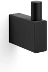 Zack Handtuchhaken Linea 4,8cm Edelstahl schwarz, (1-St)