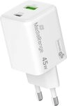 Mediarange Mediarange Ladeger&auml;t Power Adapter 45 Watt GaN 1x USB-A + 1x USB-C