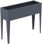WESTMANN Hochbeet Vendura L Anthrazit, Ideal bei kleinen Stellfl&auml;chen