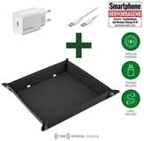 4smarts 4smarts SmartTray Ladeset, schwarz Induktions-Ladeger&auml;t