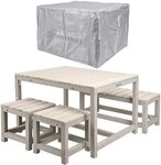 WONDERMAKE Garten-Kindersitzgruppe aus Holz ab 3 Jahre, Outdoor Indoor