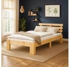 Homestyle4u Massivholzbett 90x200 120x200 140x200 160x200 180x200 Doppelbett...