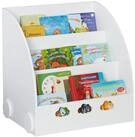relaxdays Kinderregal Wei&szlig;es B&uuml;cherregal f&uuml;r Kinder