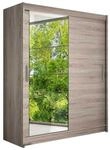 MIRJAN24 Kleiderschrank Westa VI (mit Spiegel, Kleiderstange, Schiebet&uuml;ren,