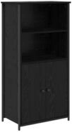 vidaXL Highboard Highboard Schwarz Eichen-Optik 62 x 36 x 121,5 cm...