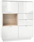 Vladon Highboard Metro (Highboard, mit 4 T&uuml;ren, 2 Schubladen und 1 offenem...
