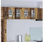 vidaXL Sideboard, K&uuml;chenschrank 2 pcs Altholz 60 x 31 x 40 cm Holzwerkstoff