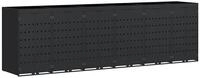 vidaXL M&uuml;lltonnenbox Wagenm&uuml;llbeh&auml;lter f&uuml;r 6 Beh&auml;lter Schwarz 408 x 77,5 x...