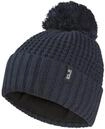 Beanie JACK WOLFSKIN "MEDLEY KNIT BEANIE W", Damen, Gr. S (36), blau (schwarznavy),