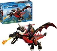 Playmobil&reg; Schwarzer Drache (72114), Knights Konstruktions-Spielset, (18 St),...