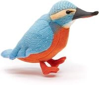 Uni-Toys Kuscheltier Eisvogel - 12 cm (H&ouml;he) - Pl&uuml;sch-Vogel - Pl&uuml;schtier, zu...