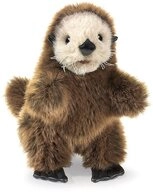 Folkmanis Handpuppen Handpuppe Folkmanis Handpuppe Seeotter-Baby 2960 (Packung)