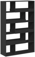 vidaXL B&uuml;cherregal B&uuml;cherregal Schwarz 100x33x156,5 cm Holzwerkstoff, 1-tlg.