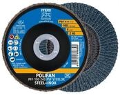 Pferd Schleifscheibe PFERD TOOLS POLIFAN F&auml;cherscheibe PFF 100x16 mm flach Z40