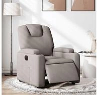 vidaXL Relaxsessel, Relaxsessel Elektrisch Taupe Stoff