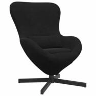 vidaXL Sessel Eiersessel Schwarz 63 x 73 x 90 cm Samt (1-St)