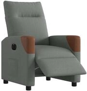 vidaXL Sessel Relaxsessel Elektrisch Dunkelgrau Stoff (1-St)
