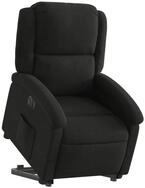 vidaXL Sessel Relaxsessel mit Aufstehhilfe Elektrisch Schwarz Stoff (1-St)