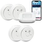 Homematic IP Starter Set Rauchwarnmelder - Rauchmelder 4 R&auml;ume...