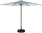 vidaXL Sonnenschirm Garten-Schirm mit Fu&szlig; 300 x 300 cm Polyester Rechtwinklig