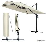 BRAST Sonnenschirm Ampelschirm Alu, UV-Schutz 50+, wetterfest rostfrei 360&deg;,...