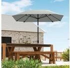 Outsunny Sonnenschirm mit Knickfunktion, achteckig, windfest stabil, LxB:...