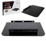 Maclean TV-Regal MC-738 TV Wandregal aus Glas &ndash; 35x25 cm, bis 10 kg, 1-tlg.,