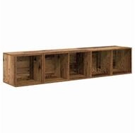 vidaXL TV-Schrank TV-Schrank Set Wandmontiert 2 pcs Altholz Holzwerkstoff (2-St)
