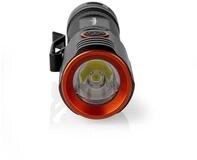 Nedis LED Taschenlampe LTRR20WBK (1-St), USB-C, anodized metal housing,...