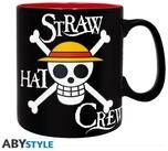 ABYstyle Tasse ONE PIECE - Tasse - 460 ml - Luffy & Skull - Cardboard box