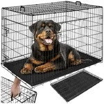 tectake Tiertransportbox Hundek&auml;fig-Gitterbox, klappbar, mit 2 Tragegriffen...