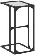 vidaXL Beistelltisch Beistelltisch mit Glasplatte Transparent 40x30x61,5 cm...